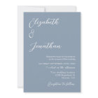 Mariage bleu Dusty minimaliste