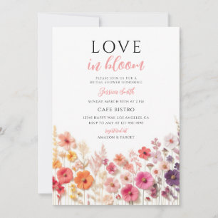 Invitation Mariage bohème champêtre de rêve