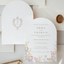 Mariage Bohème Chic Jardin Fleurs Sauvages Printem