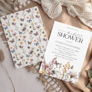 Invitation Mariage Bohème Fleur de Fleur d'Eau Florale