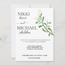 Mariage Boho minimaliste de script simple moderne