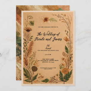 Invitation Mariage Boho Peach Peach Peach
