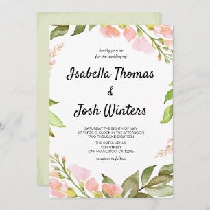 Invitation Mariage Boho Russe Russe Peach Peach Peach Peach