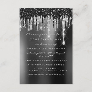 Invitation Mariage Bois Argent Noir Sépia