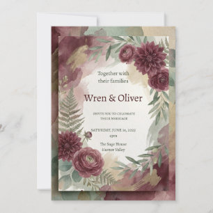 Invitation Mariage Botanique Bourgogne