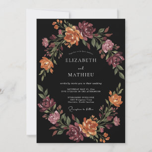 Invitation Mariage Botanique d'Automne en Bourgogne