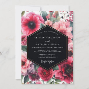 Invitation Mariage Botanique Fuchsia Moody