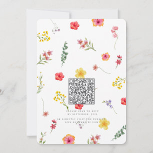 Invitation Mariage botanique minimaliste de printemps Fleur s