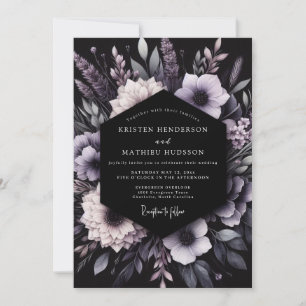 Invitation Mariage Botanique Romantique à la Lavande