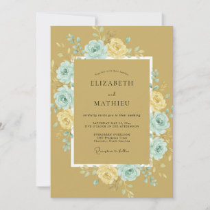 Invitation Mariage Botanique Tan Poétique