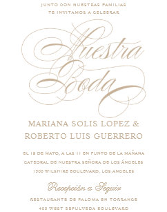 Invitations Faire Part Cartes Mariage Espagnol Zazzle Ca