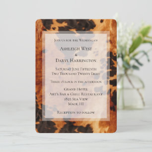 Invitation Mariage Brown Crème Sud-Ouest