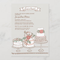 Invitation mariage Cakes