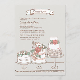 Invitation mariage Cakes