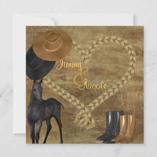 INVITATION mariage campagnard