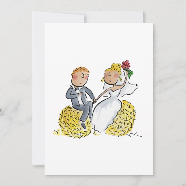 Invitation Mariage campagnard (Devant)