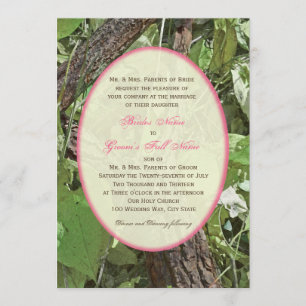 Invitation Mariage campagnard des bois