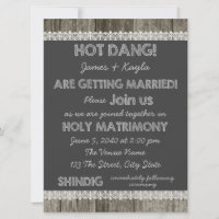 Mariage campagnard en damier en bois de la grange