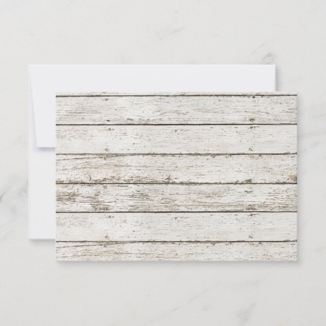 Invitation mariage campagnard français rose rose blanc (Devant)