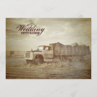 Mariage campagnard occidental de camion rustique