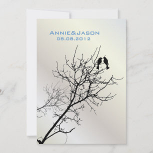 Invitation mariage campagnard rustique inséparable moderne