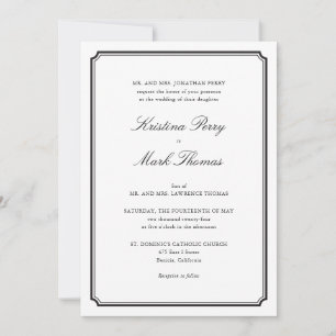 Invitation Mariage catholique
