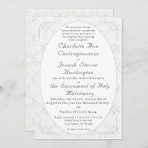 Mariage catholique de la dentelle vintage