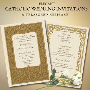 Invitation Mariage catholique de masse