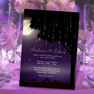 Invitation Mariage céleste Starry Night Tree