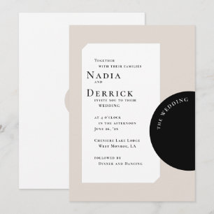 INVITATION MARIAGE CERCLE CHIC