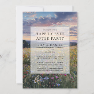 Invitation Mariage Champêtre Fleuriste Heureux à Tout Jamais