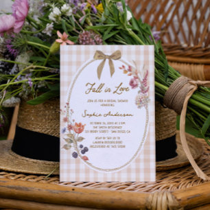Invitation Mariage champêtre : Tombez amoureux Gingham Invit