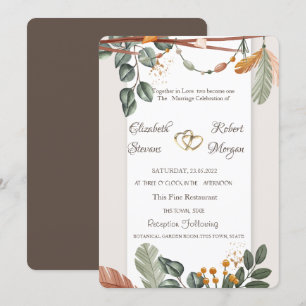 Invitation Mariage Chic Boho