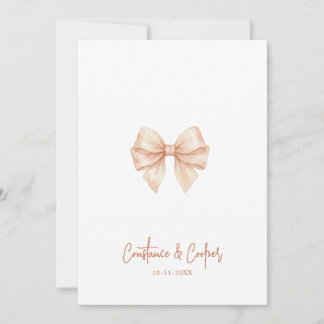 Invitation Mariage Chic Coquette Rose Rouge à l'arc TLW26