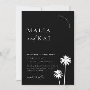 Invitation Mariage chic côtier contemporain