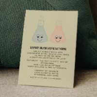 Mariage chimie mignonne Inviter vertical