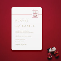 Mariage chinois moderne Double Bonheur