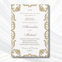 Mariage chrétien verset biblique baroque orné