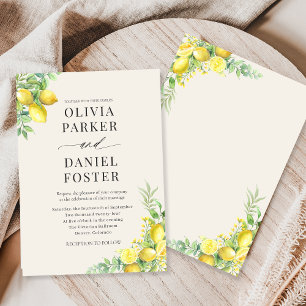 Invitation Mariage Citron Citrus