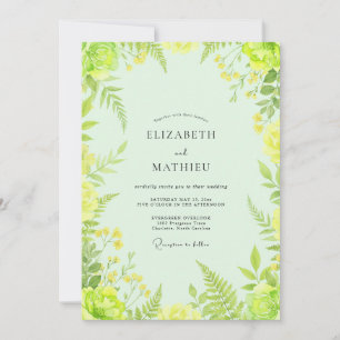 Invitation Mariage Citron Fern