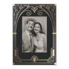 Mariage classique Art Déco élégant Black Gold des 