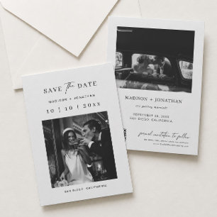 Invitation Mariage Classique Enregistrez la Date