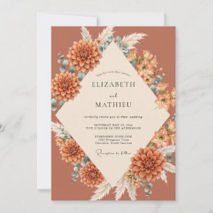 Invitation Mariage Clay Dahlia