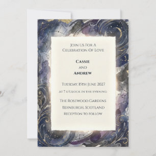 Invitation Mariage Constellation de Nuit Céleste