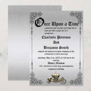 Invitation Mariage Conte de Fée Vintage