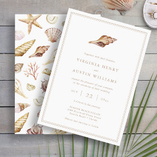 Invitation Mariage Coquillage