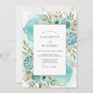 Invitation Mariage Côte Aquatique Pristine