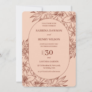 Invitation Mariage Couleurs Élégant, Sombre et Clair