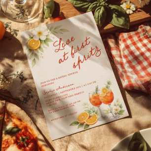 Invitation Mariage coup de foudre au Spritz