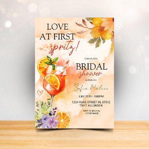 Invitation Mariage coup de foudre au Spritz Baby Shower